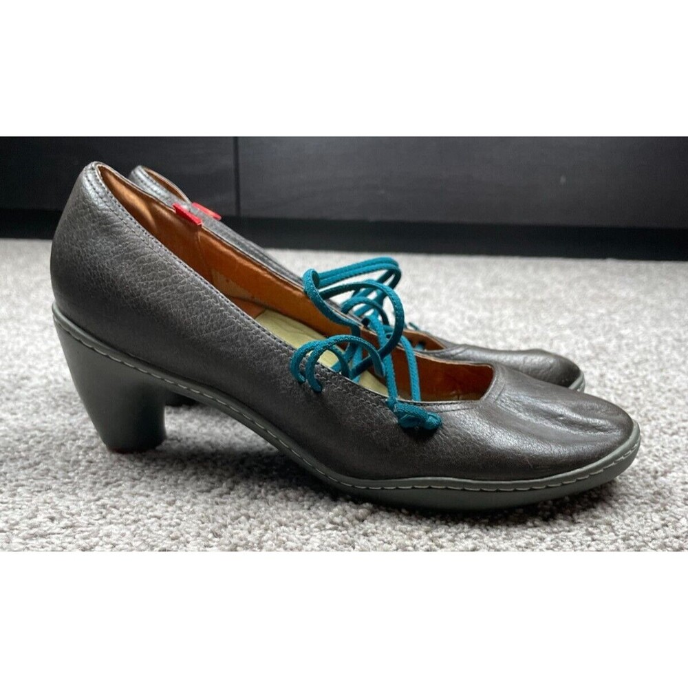 Camper Heels Womens size 40 (9) Pump Stretch Strappy Recycled Sustainable Art